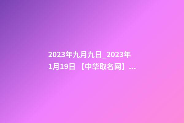 2023年九月九日_2023年1月19日 【中华取名网】与深圳市XX投资管理有限公司签约-第1张-公司起名-玄机派